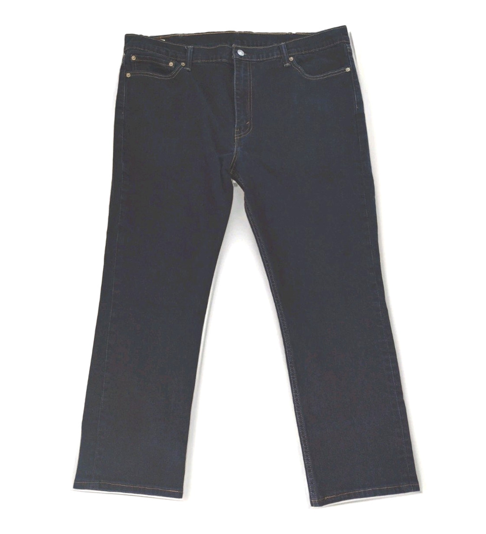 Levi's 511 Jeans 42x32 Mens Slim Fit Dark Blue Mid Rise Stretch Denim